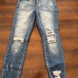 Distressed Blue Jeans for Women